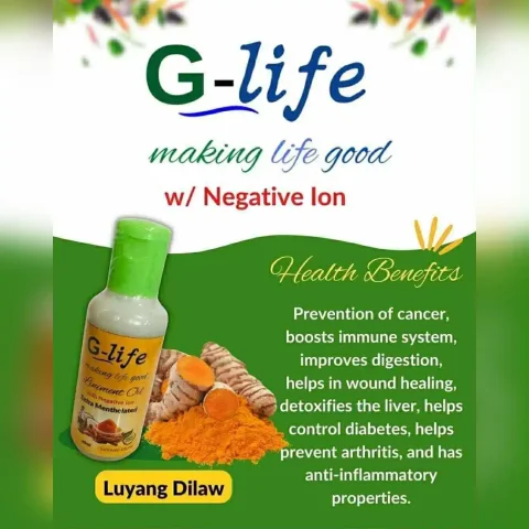 G-Life Liniment Oil – Luyang Dilaw (Turmeric)
