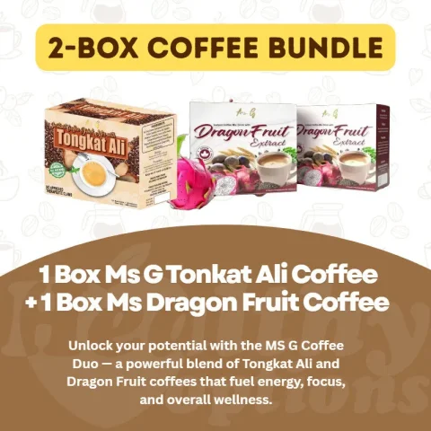 Coffee Bundle: Ms. G Tongkat Ali Coffee + Ms. Dragon Fruit