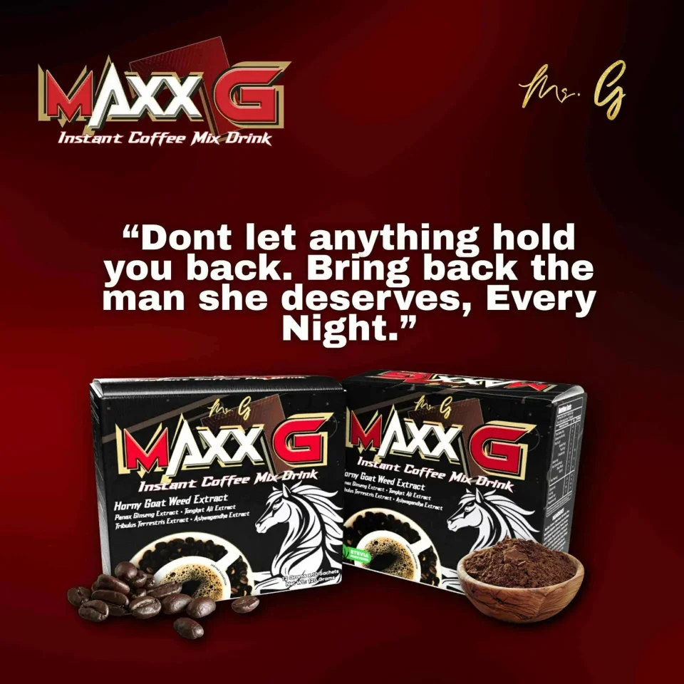 Maxx G Instant Coffee – The Ultimate Energy and Confidence Boost for Men