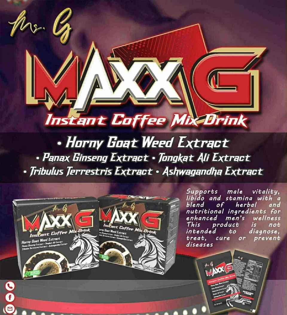 Maxx G Instant Coffee – The Ultimate Energy and Confidence Boost for Men
