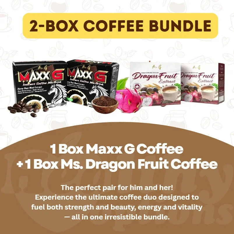 Coffee Bundle: Maxx G & Ms. G Dragon Fruit Instant Coffee