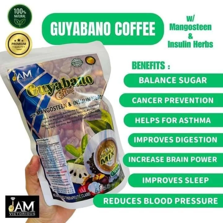 IAM Victorious Guyabano Coffee – 16-in-1 Herbal Coffee Blend (21g x 10 Sachets)