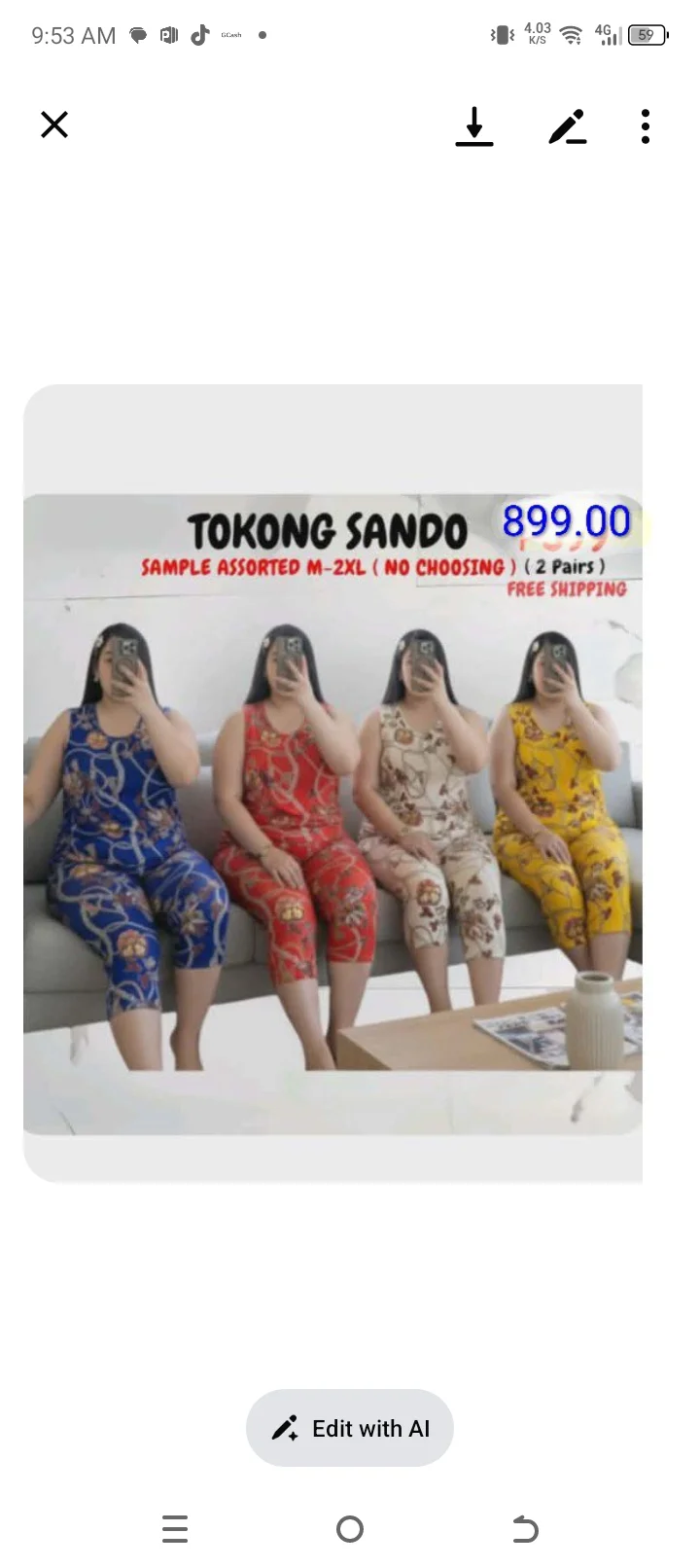 TOKONG SANDO M-,2XL  2 pcs.