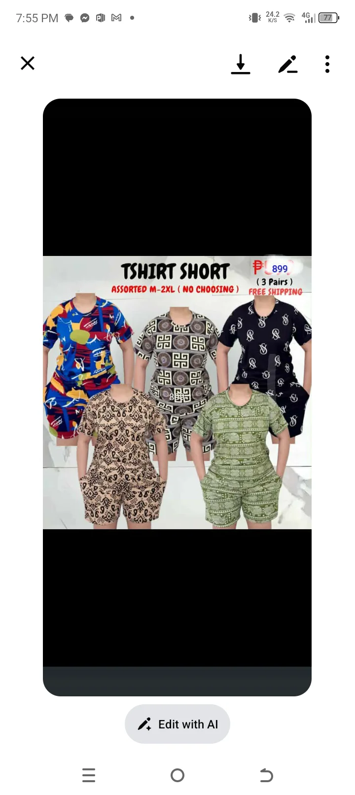 Assorted Terno for women 3 PAIRS